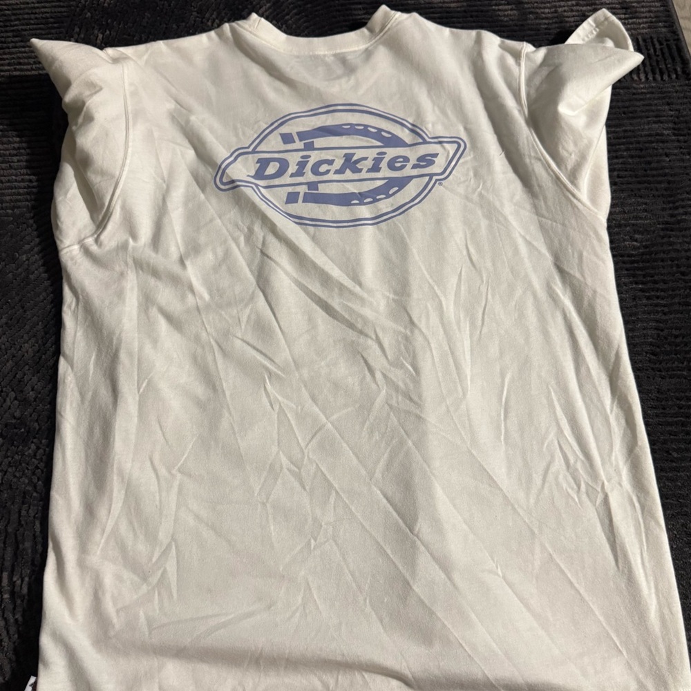 Dickies Men's Off-White Logo Tee